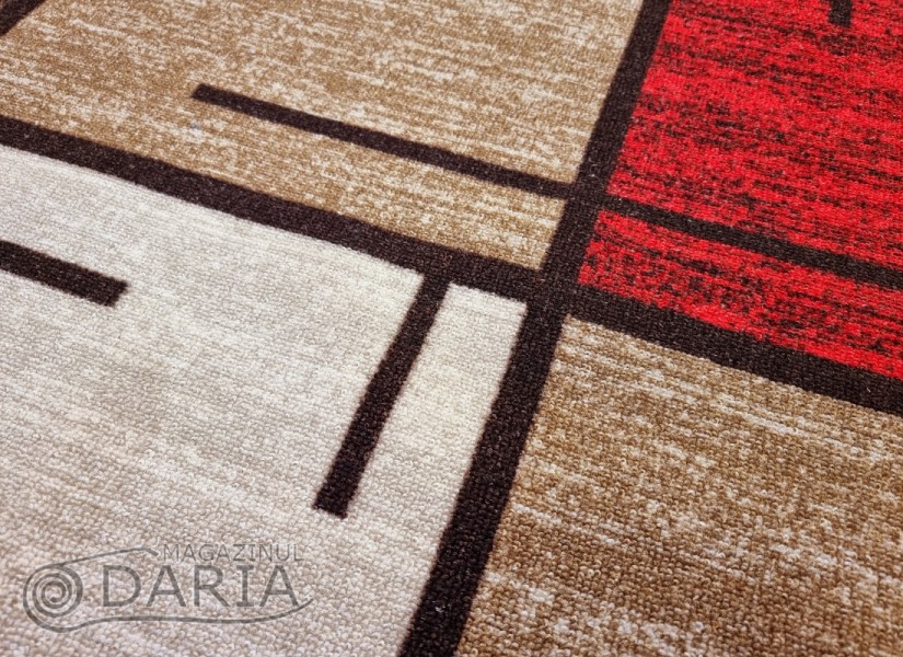 Traverse mocheta ERIKA 8010 beige/red