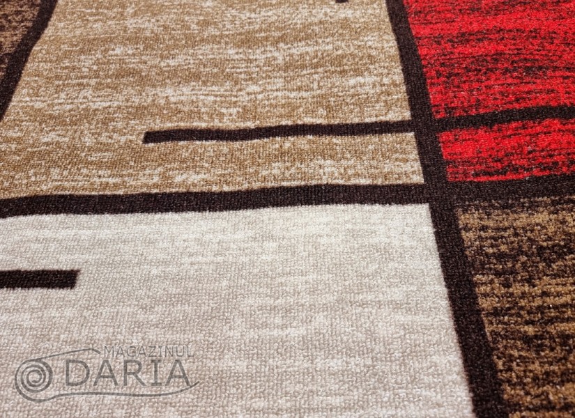 Traverse mocheta ERIKA 8010 beige/red