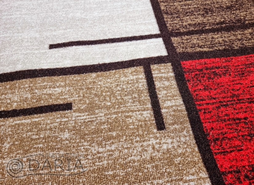 Traverse mocheta ERIKA 8010 beige/red