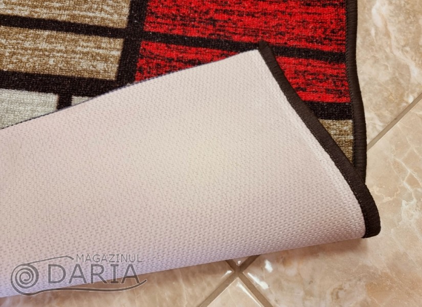 Traverse mocheta ERIKA 8010 beige/red