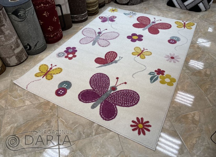 Covor MAGNOLIA 450 white/lila