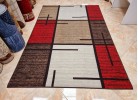 Covor tip mochetă ERIKA 8010 beige/red