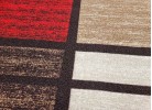 Covor tip mochetă ERIKA 8010 beige/red