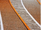 Covor tip mochetă ERIKA 8012 beige/orange oval