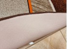 Covor tip mochetă ERIKA 8012 beige/orange oval