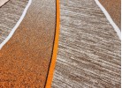 Covor tip mochetă ERIKA 8012 beige/orange oval