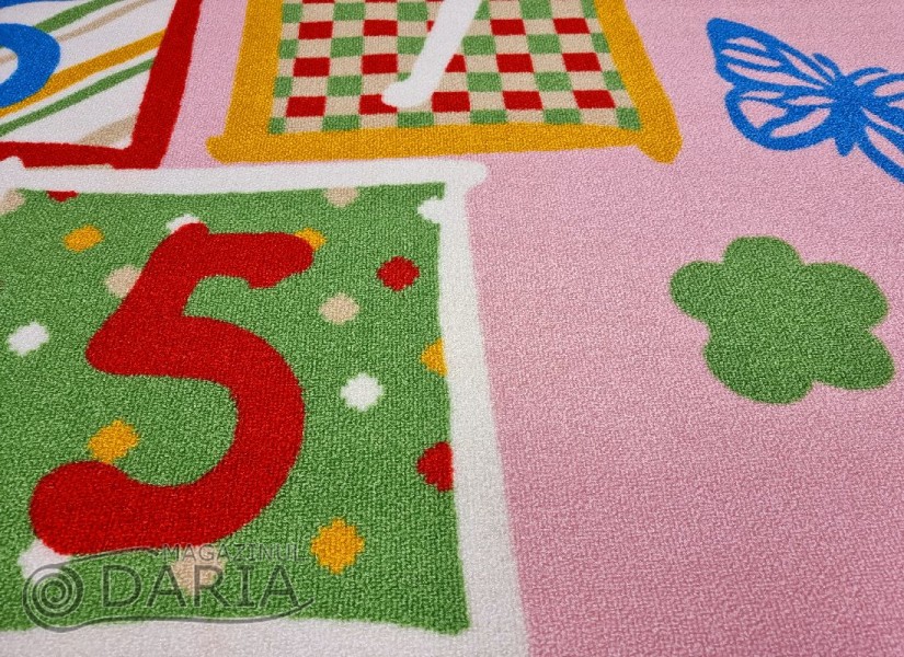 Covor tip mochetă ERIKA 8019 pink