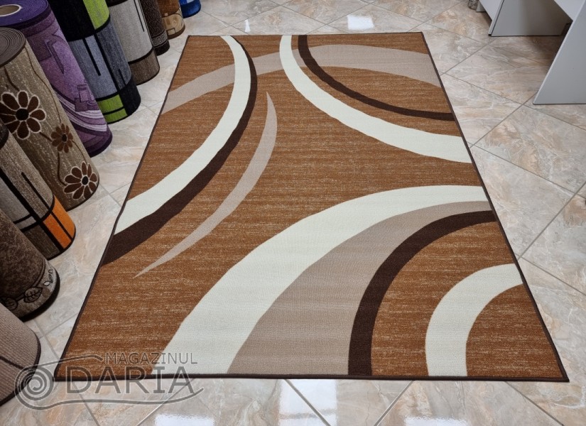 Covor tip mochetă ERIKA 8028 camel