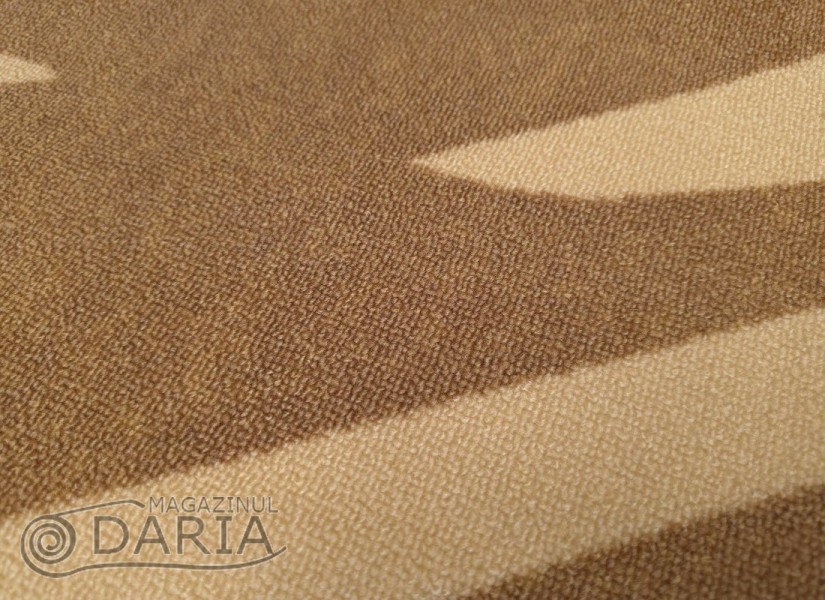 Covor tip mochetă ERIKA 8058 beige rotund