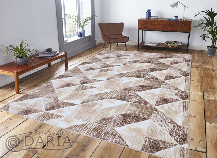 Covor tip mochetă PRESTIGE 6238 brown