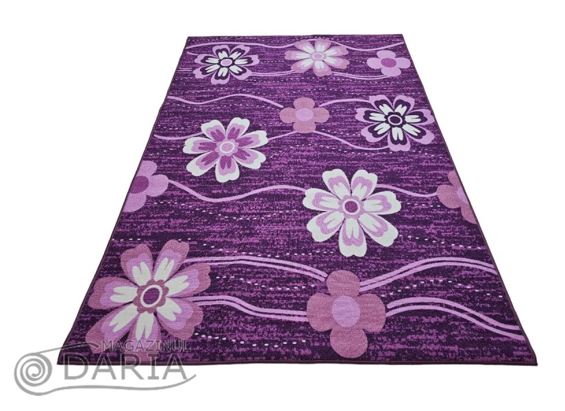 Covor tip mochetă ERIKA 8037 lila