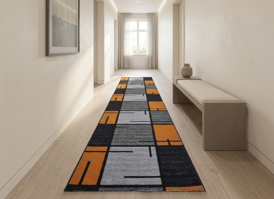 Traverse mocheta ERIKA 8010 grey/orange