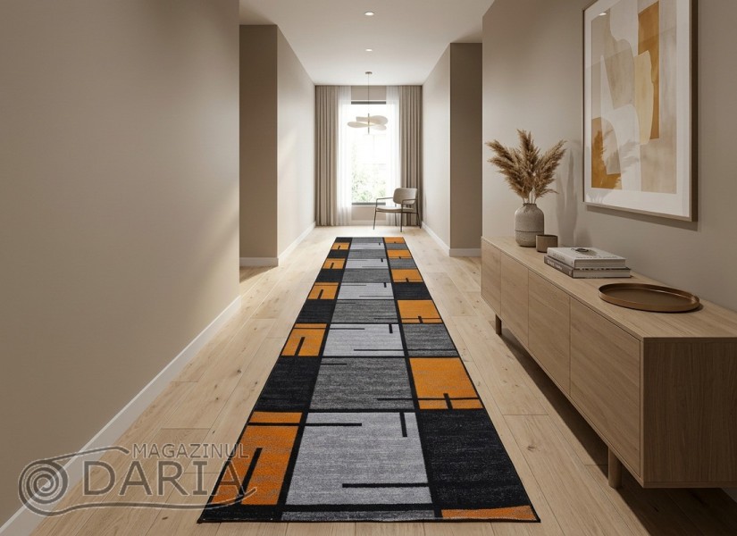 Traverse mocheta ERIKA 8010 grey/orange