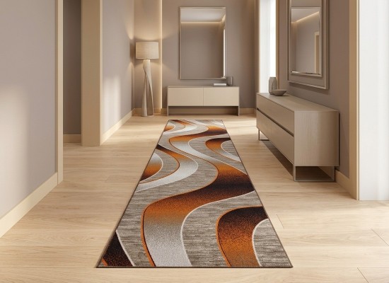 Traverse mocheta ERIKA 8012 beige/orange