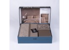 Ediție limitată set de pat Nienna beige din 100% bumbac ranforce