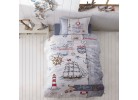 Lenjerie de pat ranforce Sailife blue