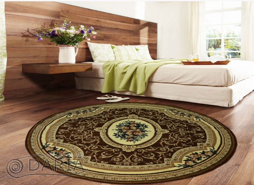 Covor Blue Stones 5261 BROWN ROTUND