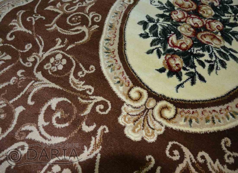 Covor Blue Stones 5261 BROWN ROTUND