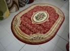 Covor Blue Stones 5261 RED OVAL