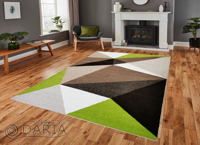 Covor MAGNOLIA 707 d.beige/green