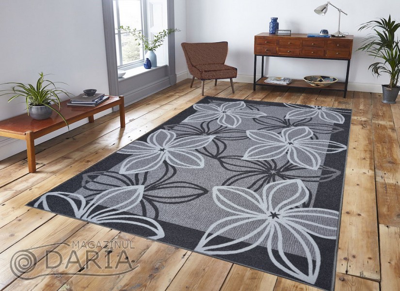 Covor tip mochetă ERIKA 8013 grey