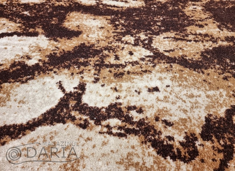 Covor tip mochetă ERIKA 8016 beige oval