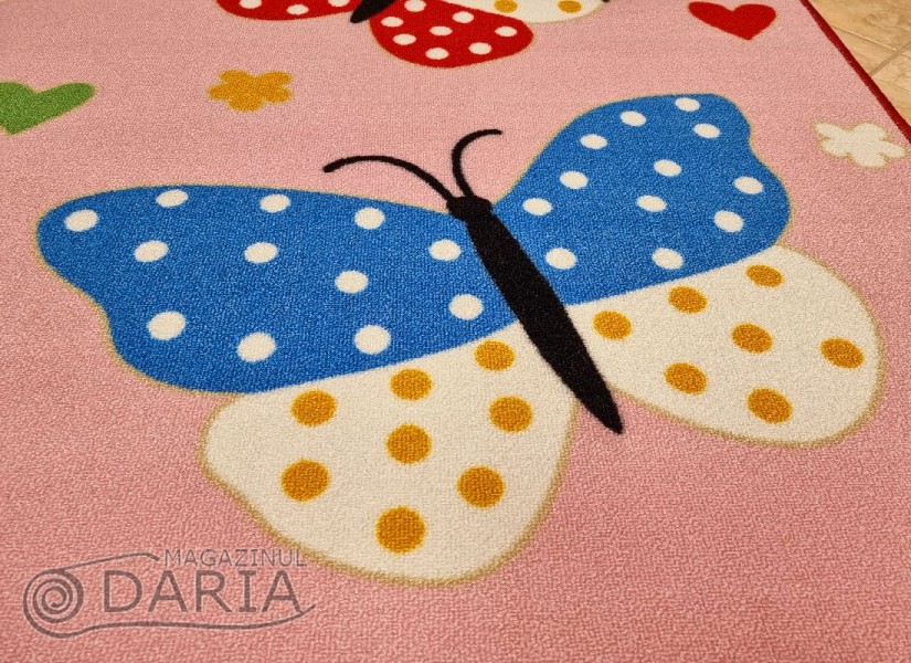 Covor tip mochetă ERIKA 8020 pink
