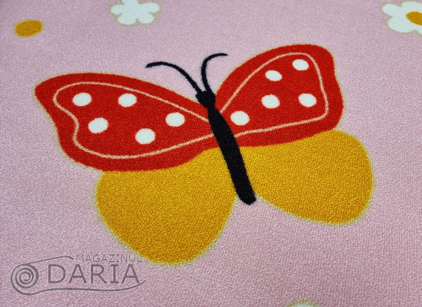 Covor tip mochetă ERIKA 8020 pink