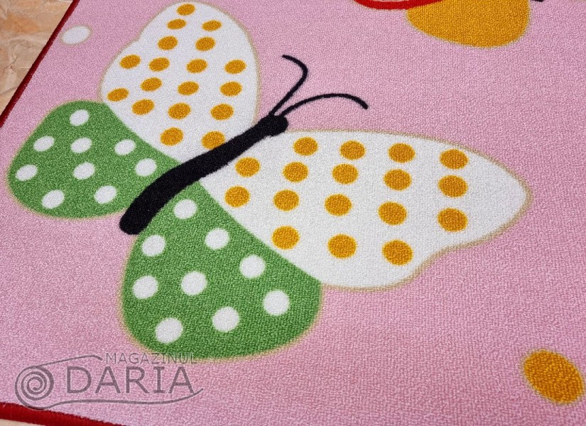 Covor tip mochetă ERIKA 8020 pink