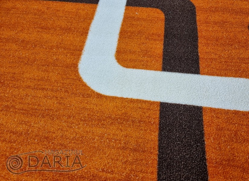 Covor tip mochetă ERIKA 8024 orange