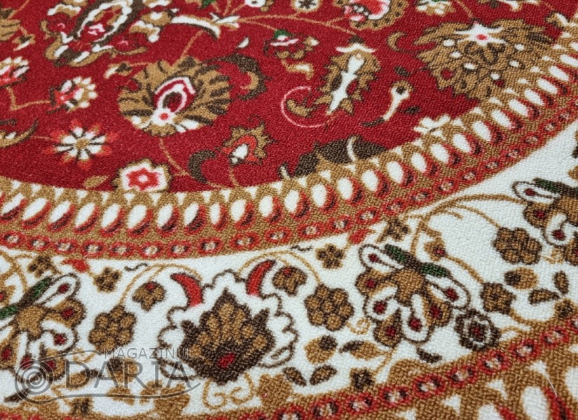 Covor tip mochetă ERIKA 8031 red oval