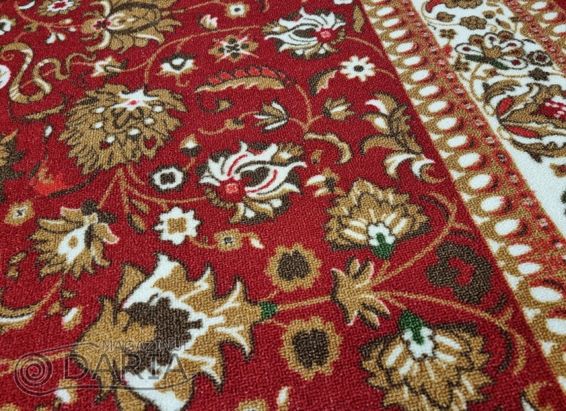 Covor tip mochetă ERIKA 8031 red oval