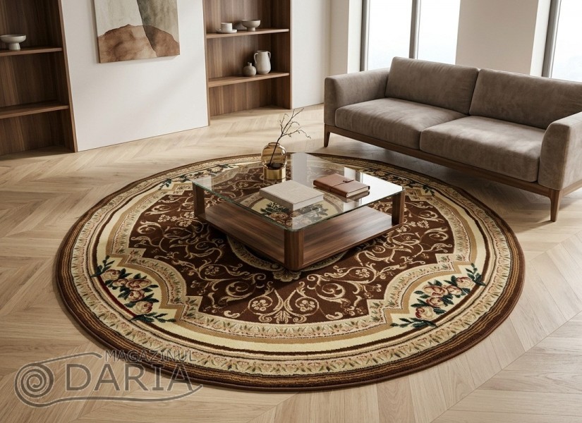 Covor Blue Stones 5261 BROWN ROTUND