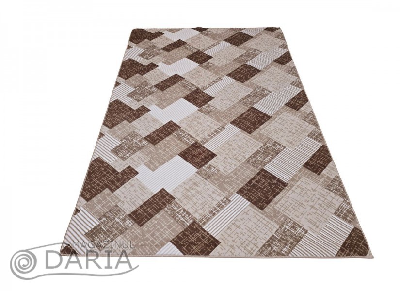 Covor tip mochetă COMFORT 5162 brown