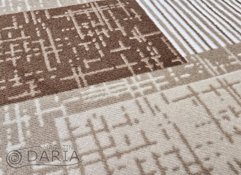 Covor tip mochetă COMFORT 5162 brown