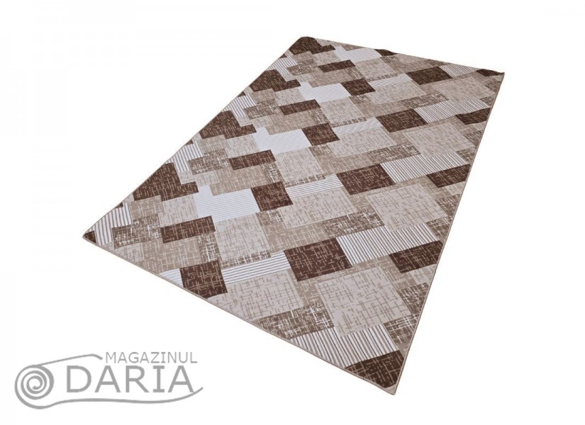 Covor tip mochetă COMFORT 5162 brown