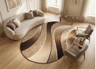 Covor tip mochetă ERIKA 8012 brown oval