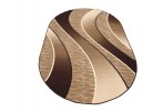 Covor tip mochetă ERIKA 8012 brown oval