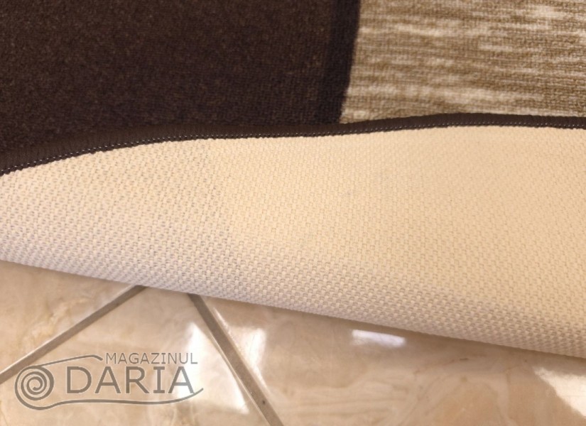 Covor tip mochetă ERIKA 8012 brown oval