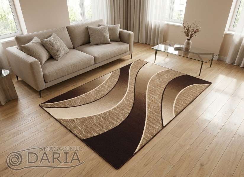 Covor tip mochetă ERIKA 8012 brown