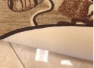 Covor tip mochetă ERIKA 8043 beige oval