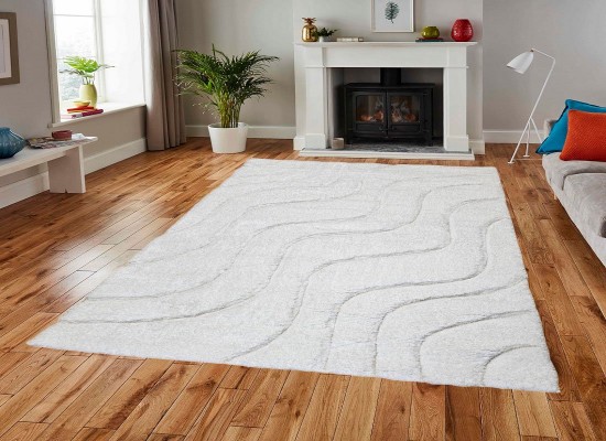 Covor 3D SHAGGY GRANDE 323 white