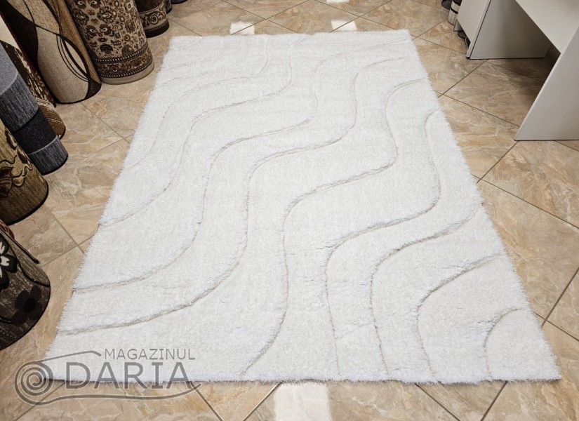 Covor 3D SHAGGY GRANDE 323 white