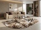 Covor MAGNOLIA 563 cream/brown oval