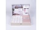 Lenjerie de pat ranforce Krista powder