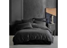 Lenjerie de pat Satin Stripe black/siyah