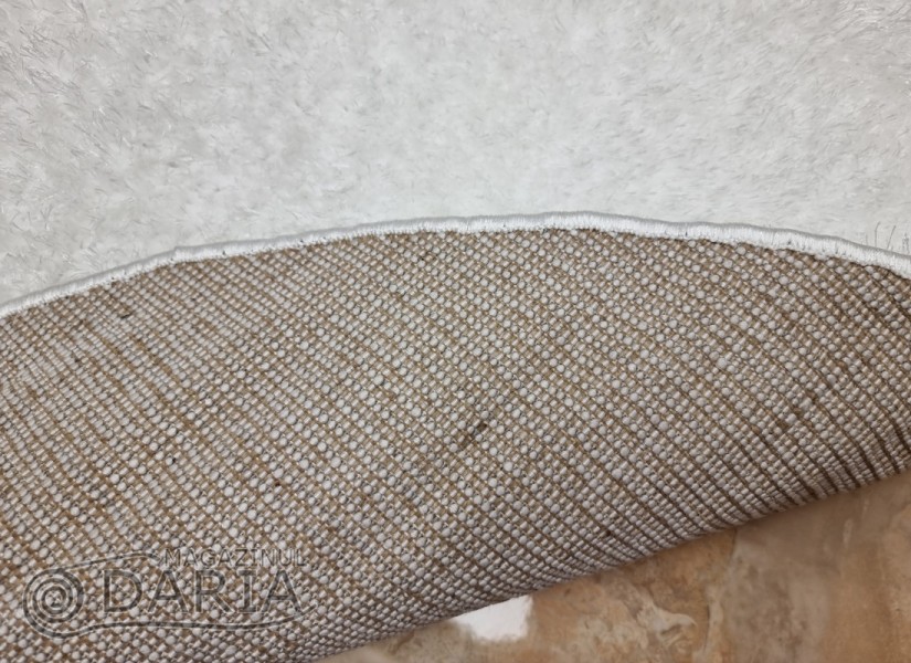 Covor 3D SHAGGY GRANDE white ROTUND