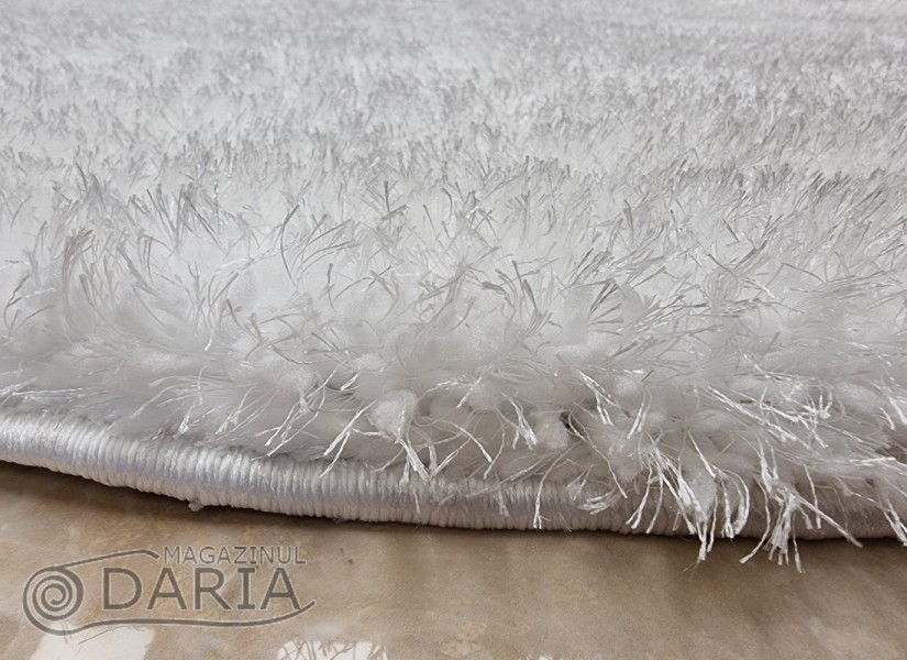 Covor 3D SHAGGY GRANDE white ROTUND