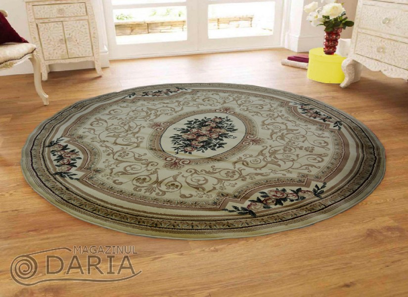 Covor Blue Stones 5261 CREAM ROTUND