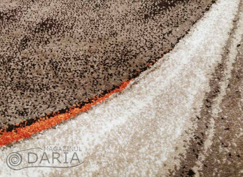 Covor MAGNOLIA 097 d.beige/orange oval